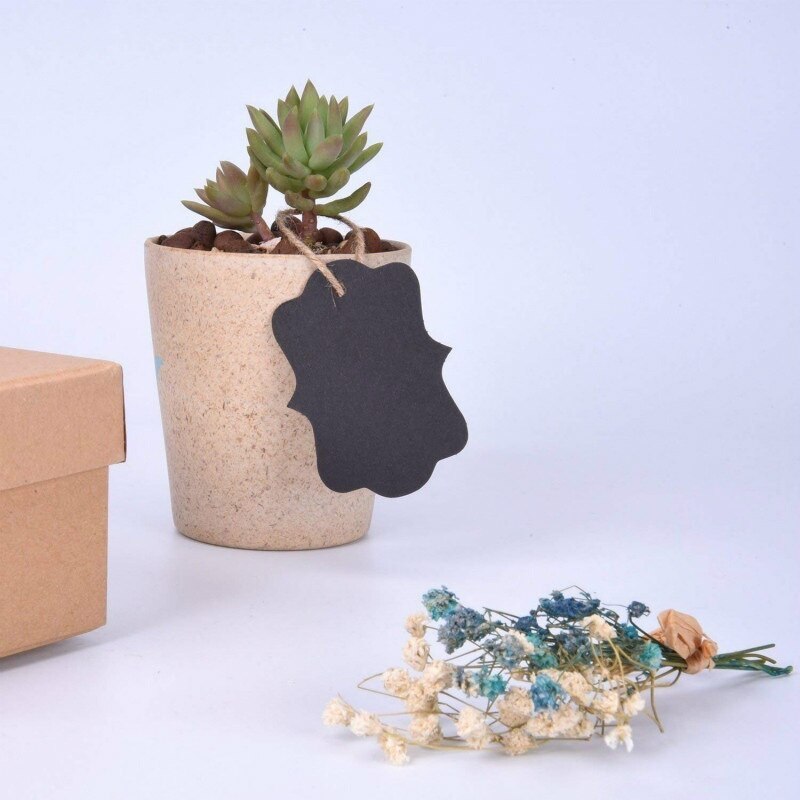 Étiquette vierge en papier Kraft, 100 pièces, peut être écrit à la main, fait maison, liste de prix de produit, étiquettes de vêtement