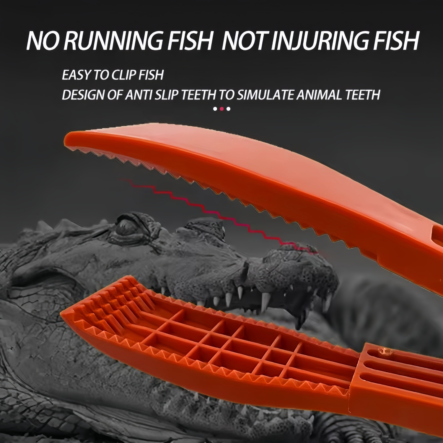 1 Set Fishing Body Tongs Gripper With Plastic Holder Switch Lock Catch Fishing Gear