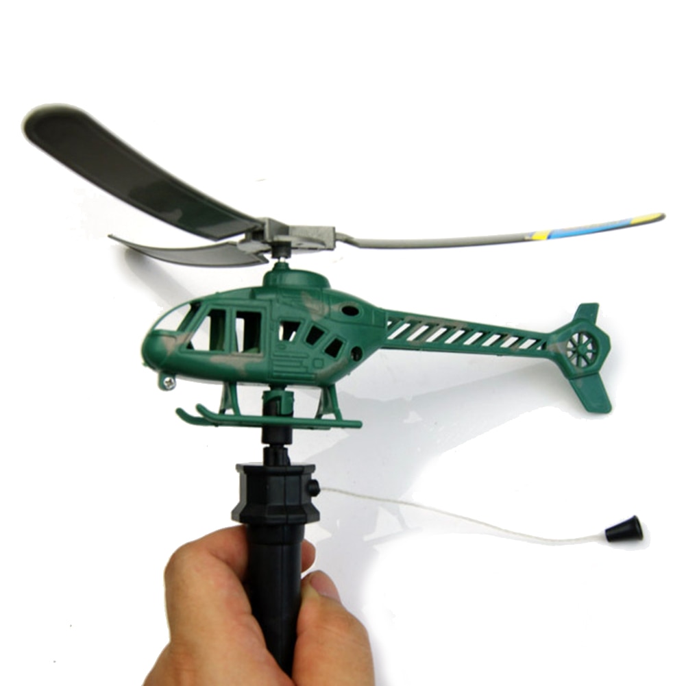 Aviation Handle Pull Helicopter Plane Outdoor Playing Toys for Kids Children