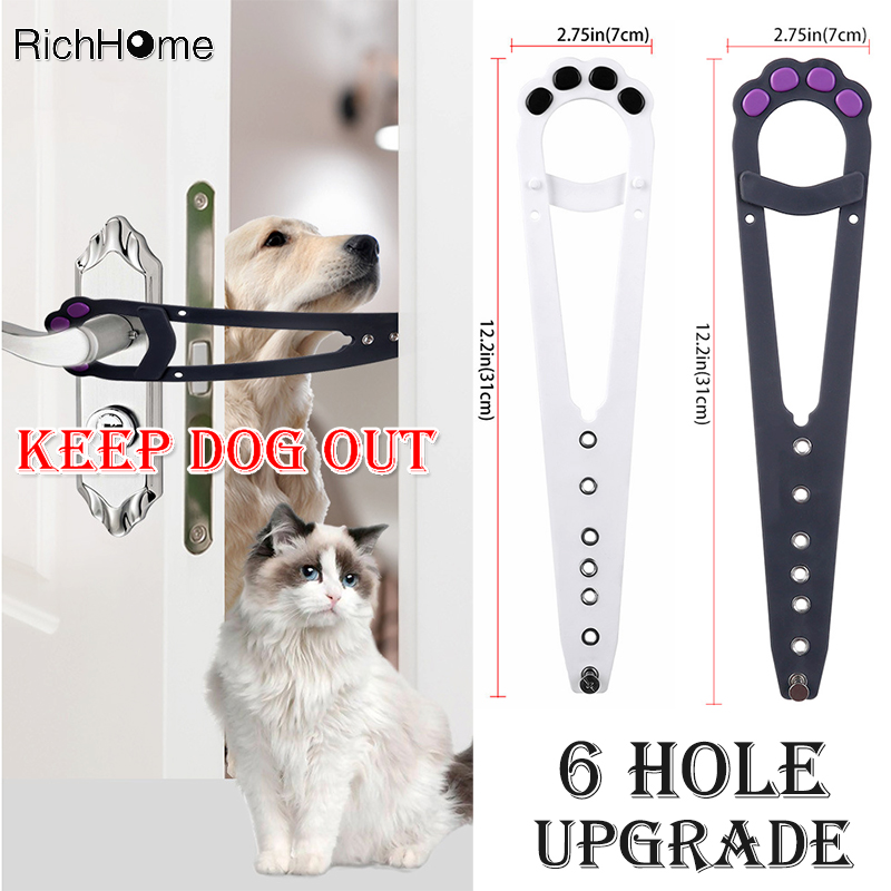 Katzen tür halter Verriegelung verstellbare Katzen tür Alternative, um Hunde aus Katzen toiletten und Food Flex Latch Strap fernzuhalten