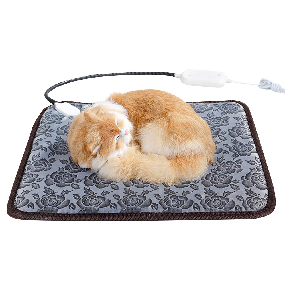 Kæledyr hund kat opvarmning pad vandtæt varmere mat seng til hunde katte indendørs opvarmning måtten 45*45cm