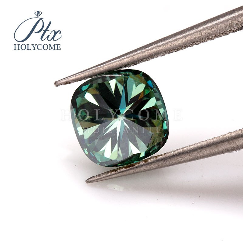 5.5 x 5.5mm kussen geslepen groene moissanite edelsteen vvs 1 2020 nieuws accepteren groothandel top voor sieraden maken gratis snijwerk
