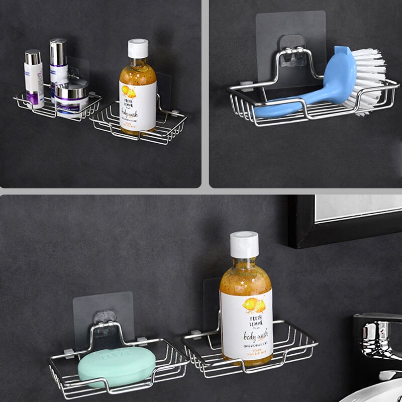 Wall Soap Rack Soap Rack Wall Mounted Soap Holder Stainless Steel... – Grandado