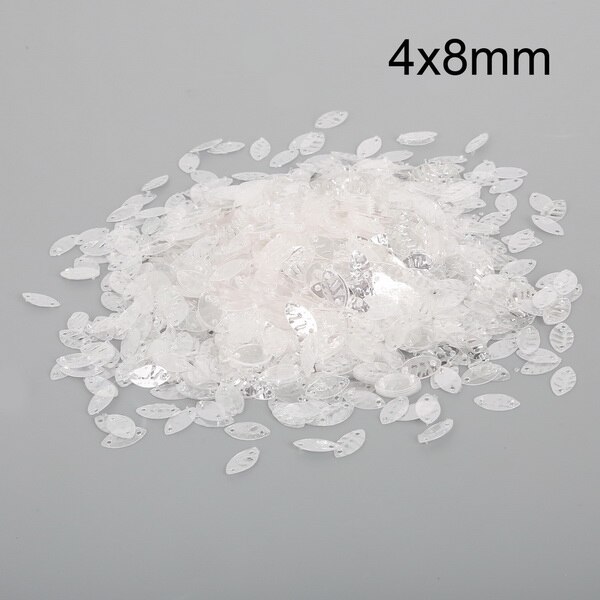 20g/- pack met 4/6/8/10mm bloemenpailletten voor knutselen, handwerken en naaien, decoratie, pvc-pailletten, fittingen, doe-het-zelfkledingaccessoires: Ca. 2000 stuks