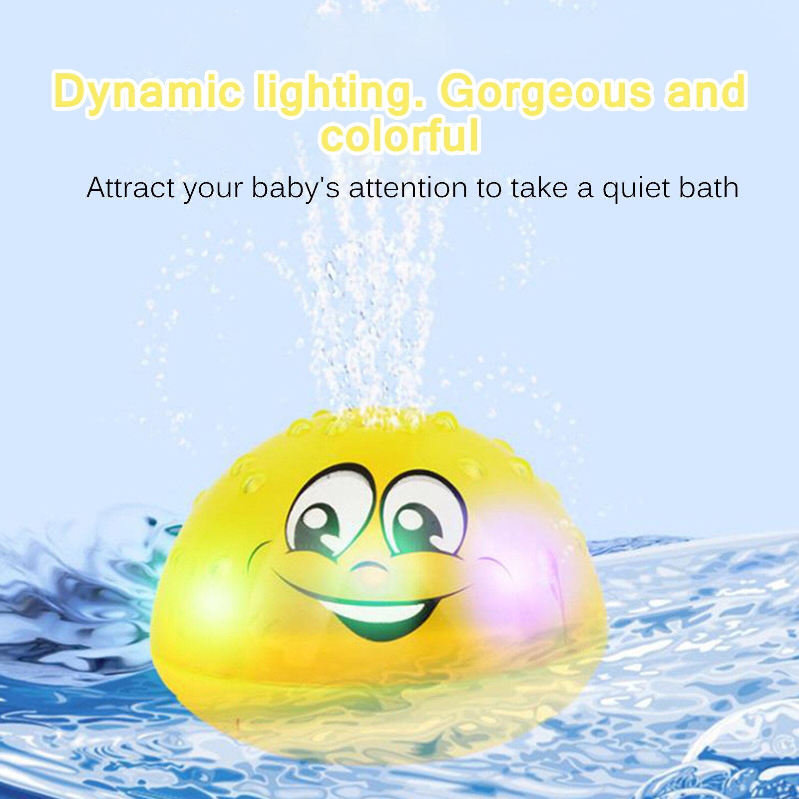 Baby Schlecht Spielzeug SchöNe LED Blinkt Musical Ball Wasser Spritzen Sprinkler Baby Schlecht Dusche Spielzeug Für freundlicher Schwimmen Party