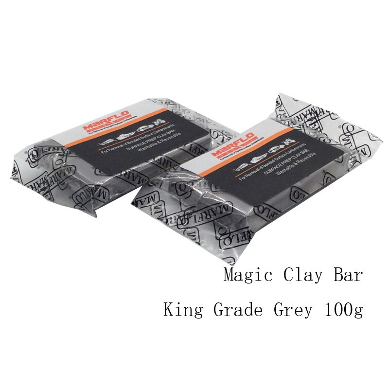 Arustfjerner rustforebyggende magic clay bar 1pc king grade grå detaljeværktøj 100g rengøring clay bar marflo malingsrenser