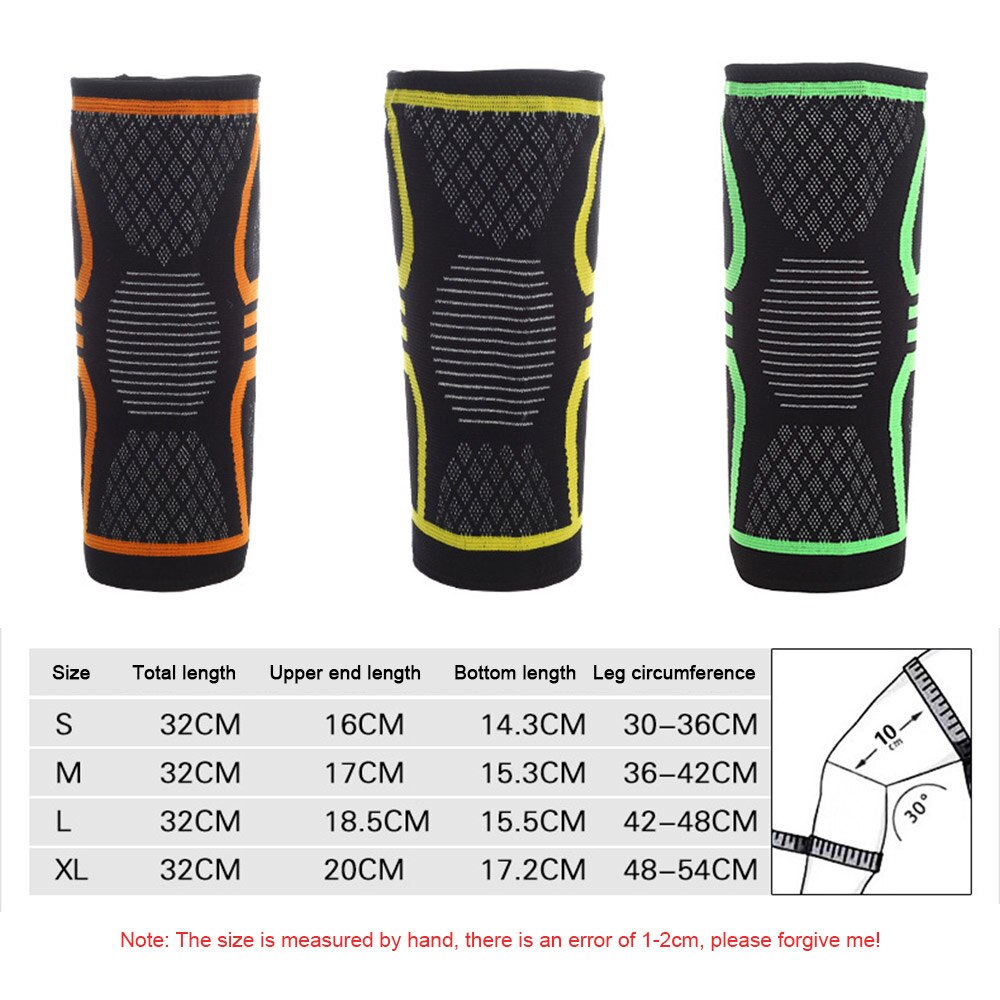 Knee Support Elastic Nylon Breathable Fitness Kneepad Patella Brace Support for Basketball Volleyball Running Cycling sports