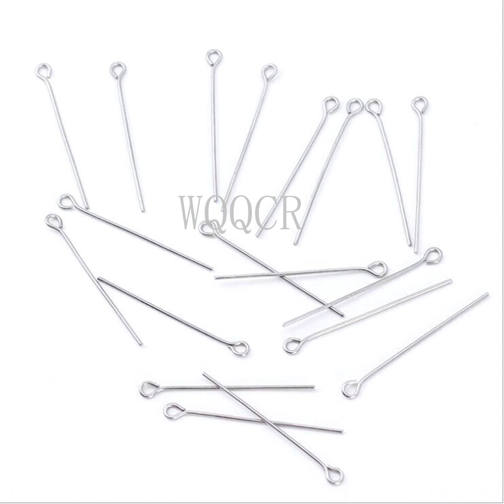 100 sztuk 925 srebro 13 rozmiar 14-70mm główka oka Pin igły koraliki materiały do tworzenia biżuterii akcesoria kolczyki ustalenia Diy
