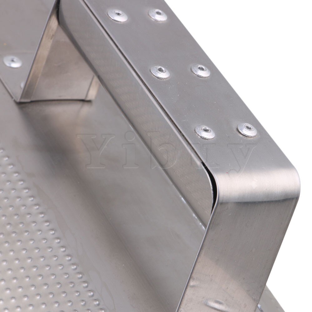 Yibuy 13inch Length Stainless Steel Guiro with Scraper Musical Training Instrument