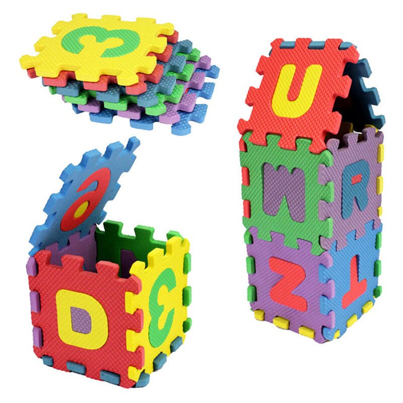 36Pcs Educatieve Puzzel Kind Schuim Infant Kids Alfanumerieke Mat Speelgoed Leren & Onderwijs Speelgoed Voor Baby #250019