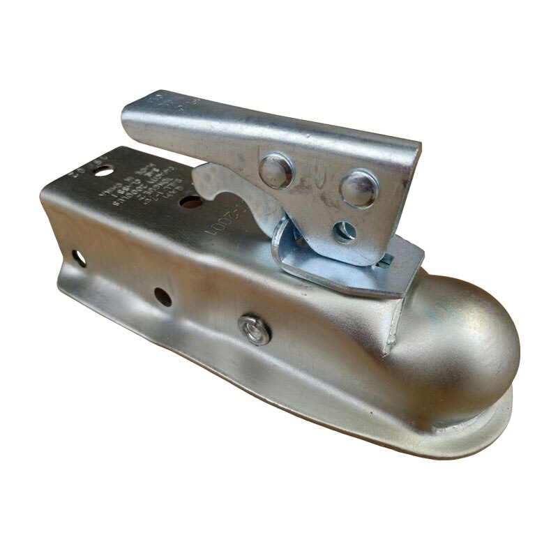 CVP Trailer Coupling 1-7/8&quot; x 2&#39;&#39; Ball Hitch Back Trailer Coupler Straight Tongue RV Parts Camper Caravana Acccessores