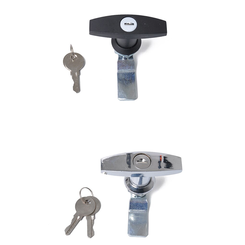 Rust Proof T Handle Zinc Alloy Lock and Keys Replacement for Trailer Caravan Canopy Toolbox