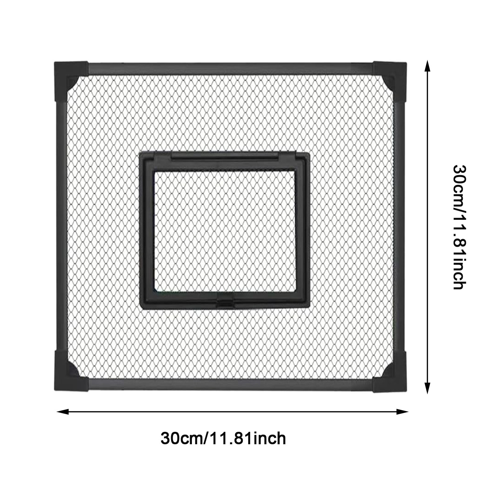 Fish Tank Cover Self Assembly Anti Jump Net Magnetic Black Mesh,Turtle Tank Net Fish Tank Top Protective Cover Replacement: WHITE