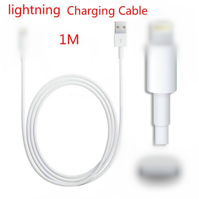 Klassieke Witte Usb-kabel Voor Iphone 7 Charger Usb Data Kabel Voor Iphone 7 8 6 6S Plus Cord snel Opladen Voor Lightning Kabel