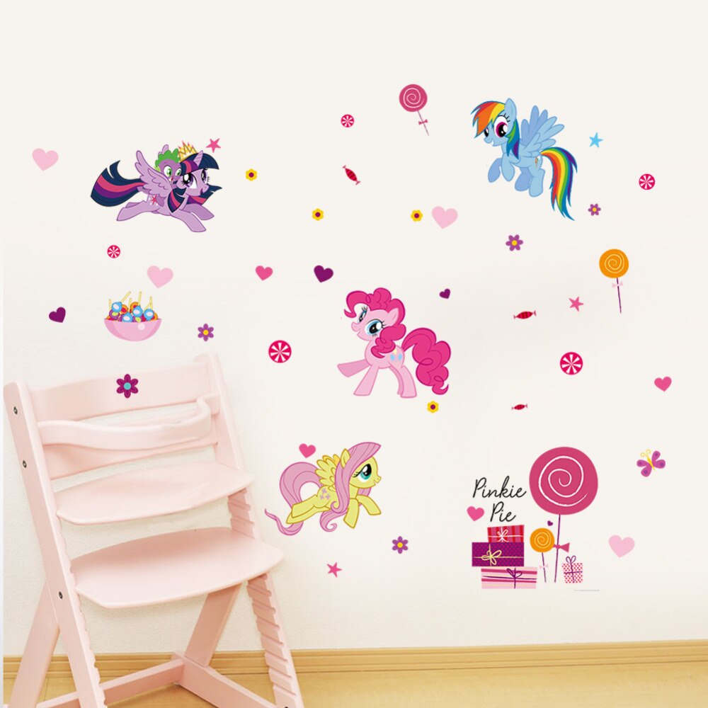 Cartoon Children height measure growth chart wall sticker for kids room nursery girl bedroom art