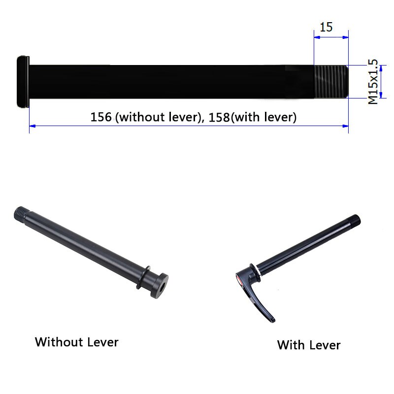 15X110 Front Thru axle skewer for RockShox front fork MTB bicyle alloy mountain bike axis 15 X 110 mm Maxle Plug-in available