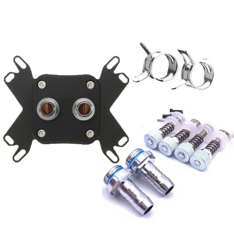 Copper CPU Cooler Water Cooling Water Block for LGA 1155 AMD AM4 Computer Components Fans Cooling