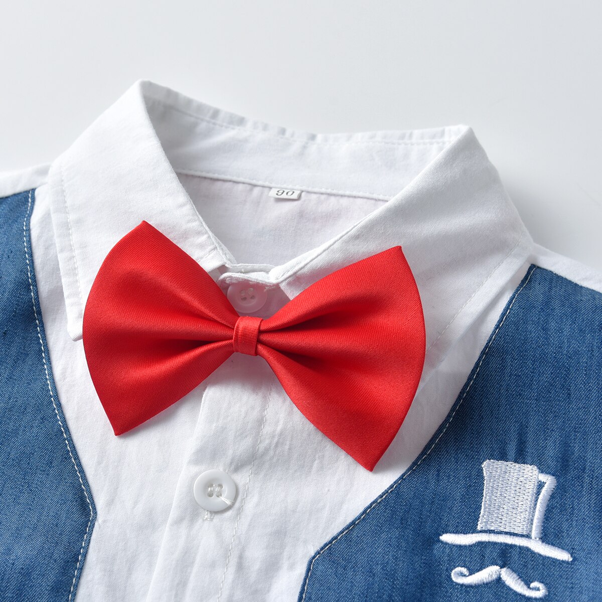 Traje formal de para niños y niñas, chaleco, camiseta y babero, ropa bonita para niños pequeños, traje para Banquete de boda, 2 uds.