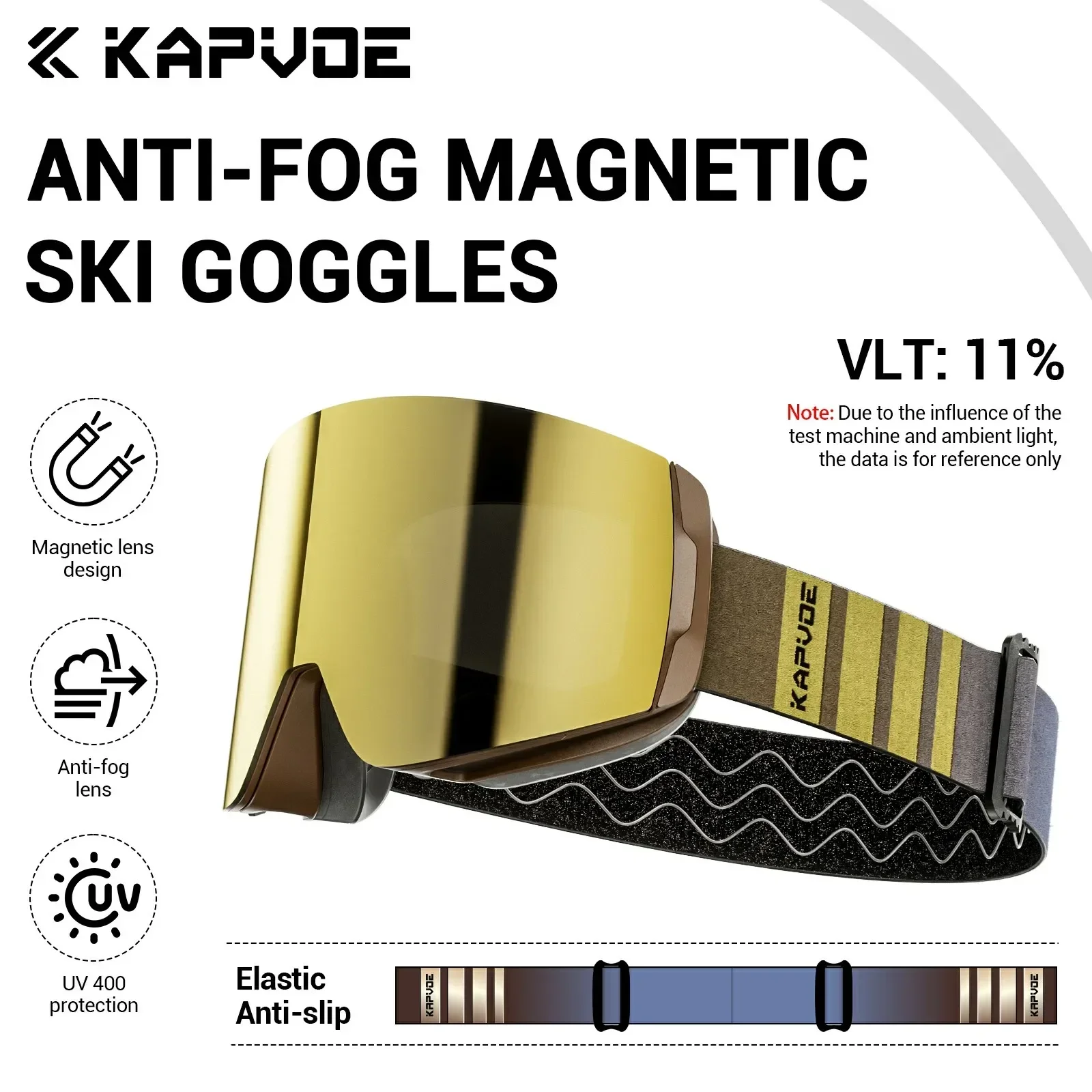 KAPVOE Occhiali da sci fotocromatici Doppi strati Lenti anti-appannamento UV400 Occhiali da sci sport invernali Sci Snowboard Uomo Donna Neve Nuovo: MULTI