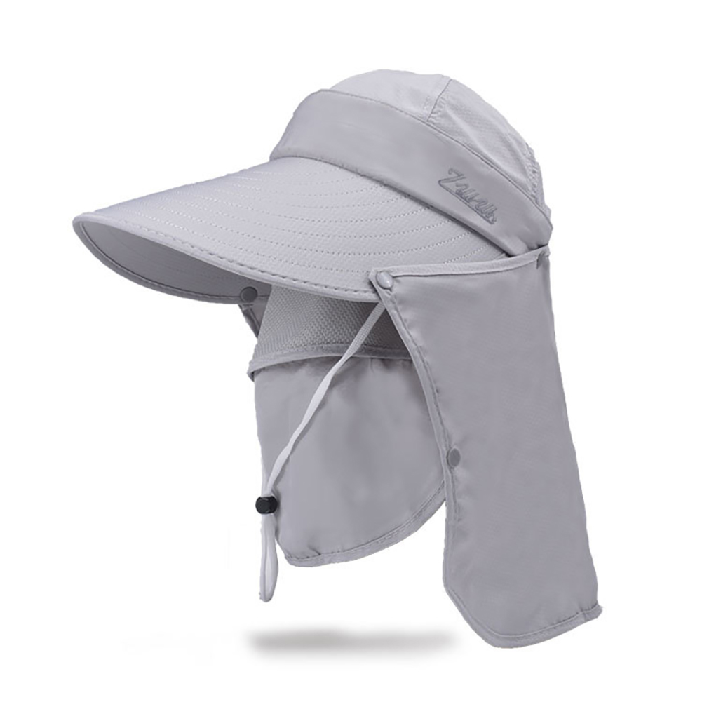 Gorra con visera Anti-UV para mujer, sombrero desmontable para ciclismo, deporte al aire libre, senderismo, Camping, cuello, pesca, protección solar, Unisex