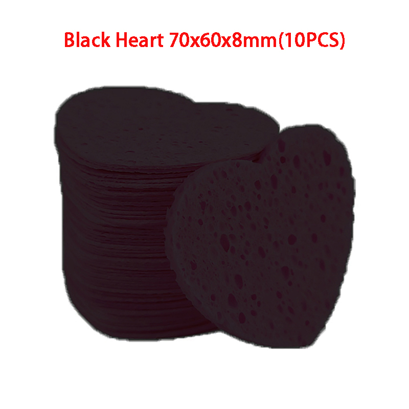 10/20PCS Reusable Face Cleaning Sponge Pad Exfoliator Mask Facial SPA Massage Makeup Removal Thicker Compress Natural Cellulose: Light Beige