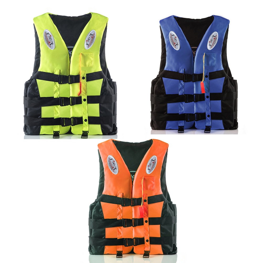 Universal Outdoor Swimming Boating Skiing Driving Vest Survival Suit Polyester Life Jacket for Adult Children safety jacket