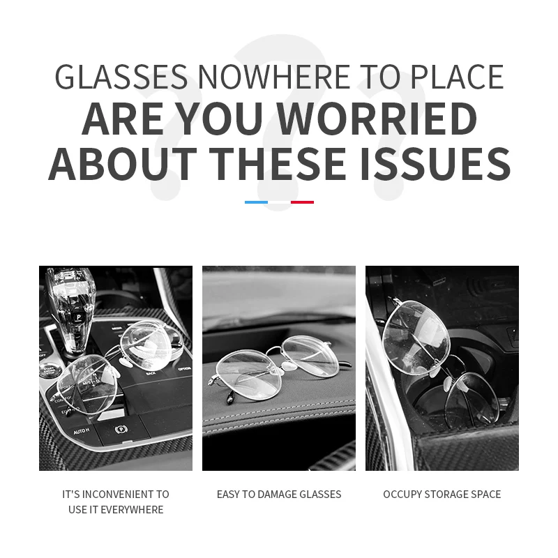 Soportes para gafas de sol, Clip para gafas de sol de coche, Clip para colgar gafas, soporte para visera UV resistente al agua, accesorios interiores