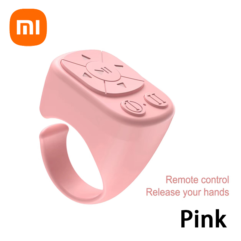 Xiaomi Auto Clicker Afstandsbediening Paginadraaier Automatisch continu klikapparaat Draadloze knop Scrollen Knopring Vingertop: WIT