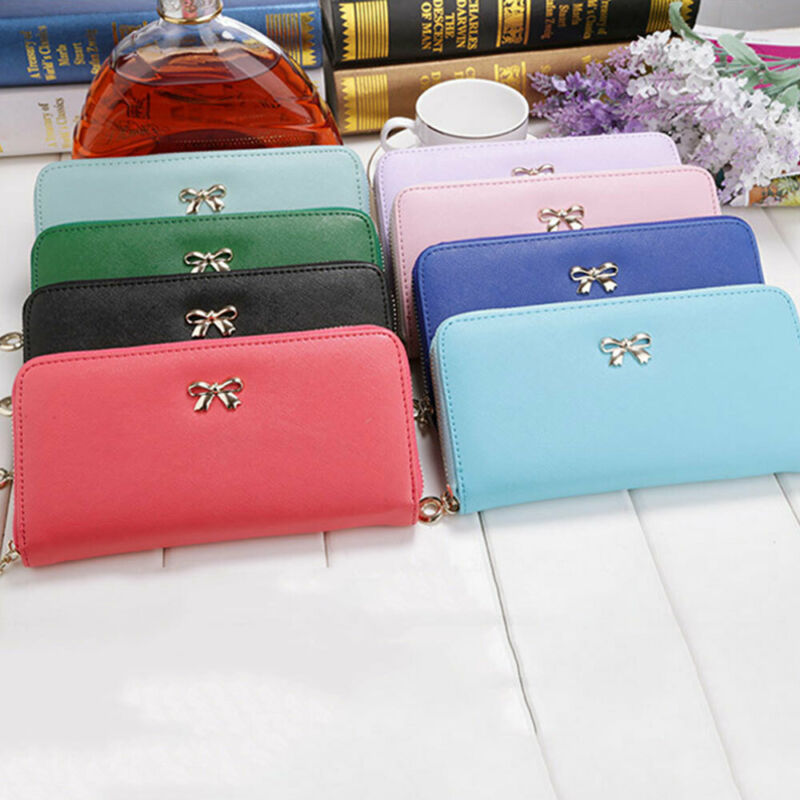 Women Ladies Leather Wallet Long Zip Purse Card Phone Holder Case Clutch Handbag Ladies Wallets