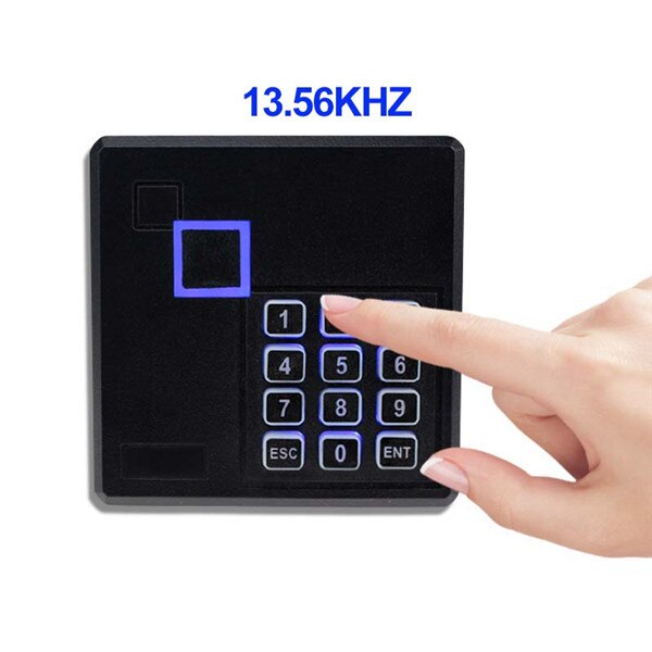 Long Range RFID NFC Card Reader 13.56MHZ/125KHZ Proximity Card Access Control Reader Wiegand26 Output with keyboard: IC with keyboard