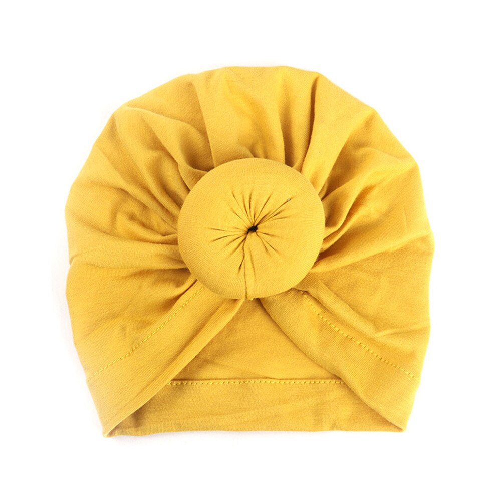 Nova chegada chapéu do bebê inverno macio chapéu de algodão macio turbante nó chapéu unisex cabeça do bebê acessórios elástico envoltório de cabeça meninas chapéu meninos