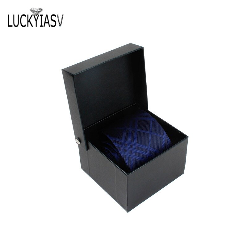 Fluga förvaringsbox herr slips box svart klänning herr slips förpackning box slips box för slips