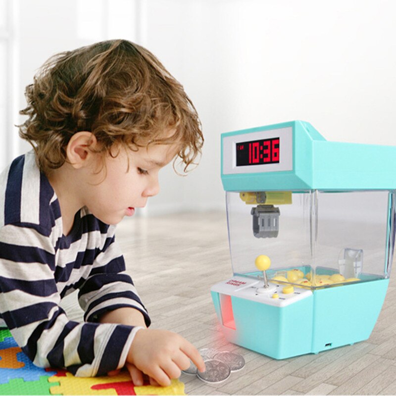 Catcher Wekker Elektrische Automaat Pop Grabber Game Machine Mini Candy Grabber Machine Snoep Machine Voor Kind Speelgoed