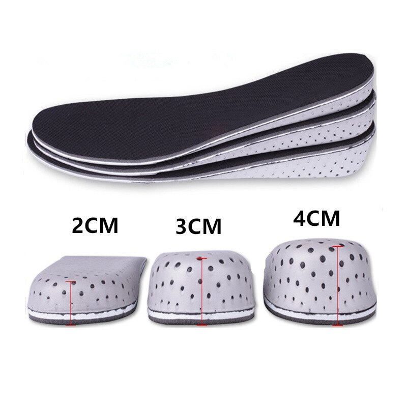 1 par de plantillas de espuma viscoelástica para hombres y mujeres que aumentan la altura plantillas de espuma viscoelástica para zapatos almohadillas de 2,3 cm/0.9in Lift soporte para Plantilla de talón