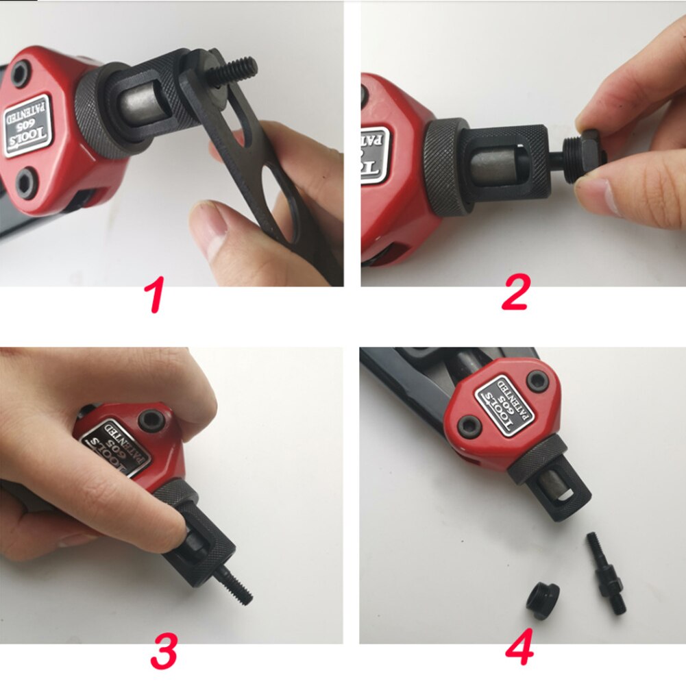 8Pcs/Set Riveter Gun Hand Tool Insert Rivet Nut Manual Mandrels M3 M4 M5 M6 M8 M10 M12 Hand Rivet Nut Setter Kit Hand Tools