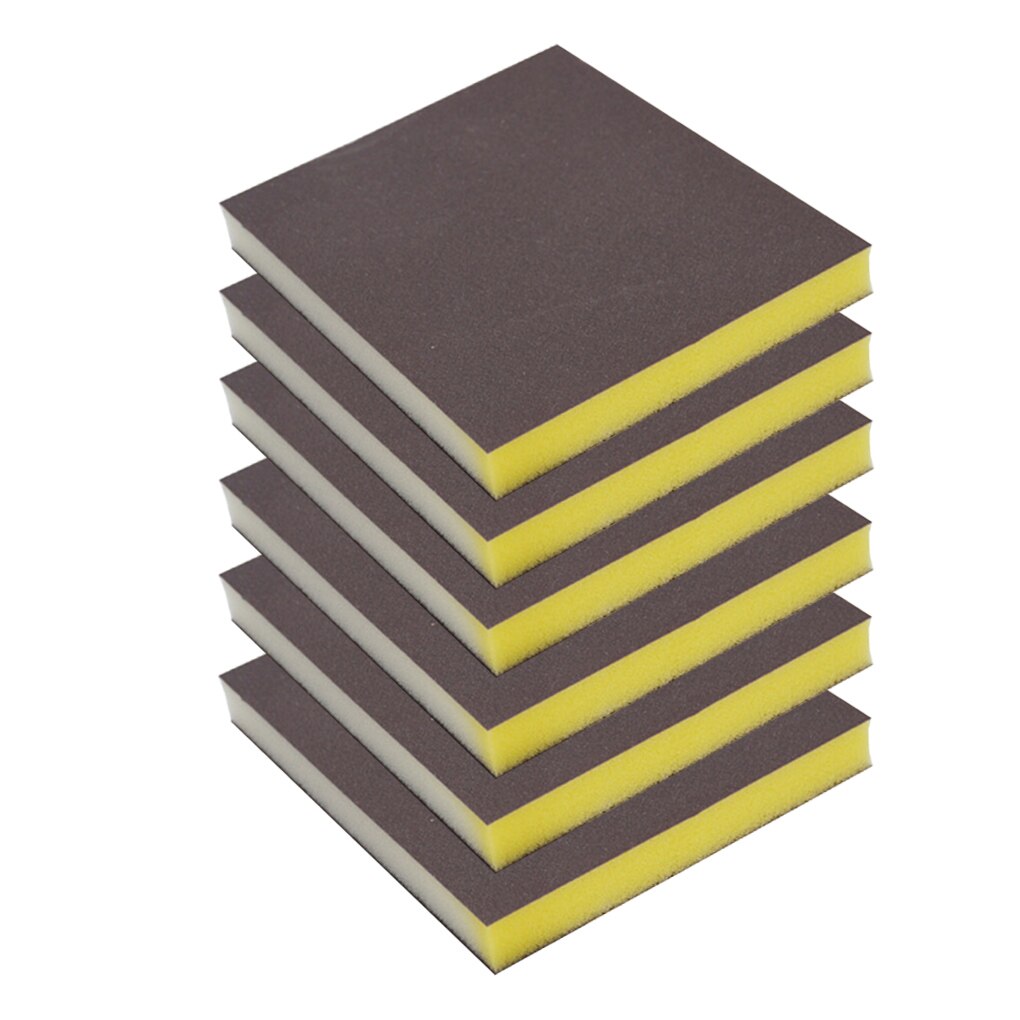 6 st / set gips polering slipning svamp block grov medelstora super fin sandpapper slipmaskiner verktyg: Default Title