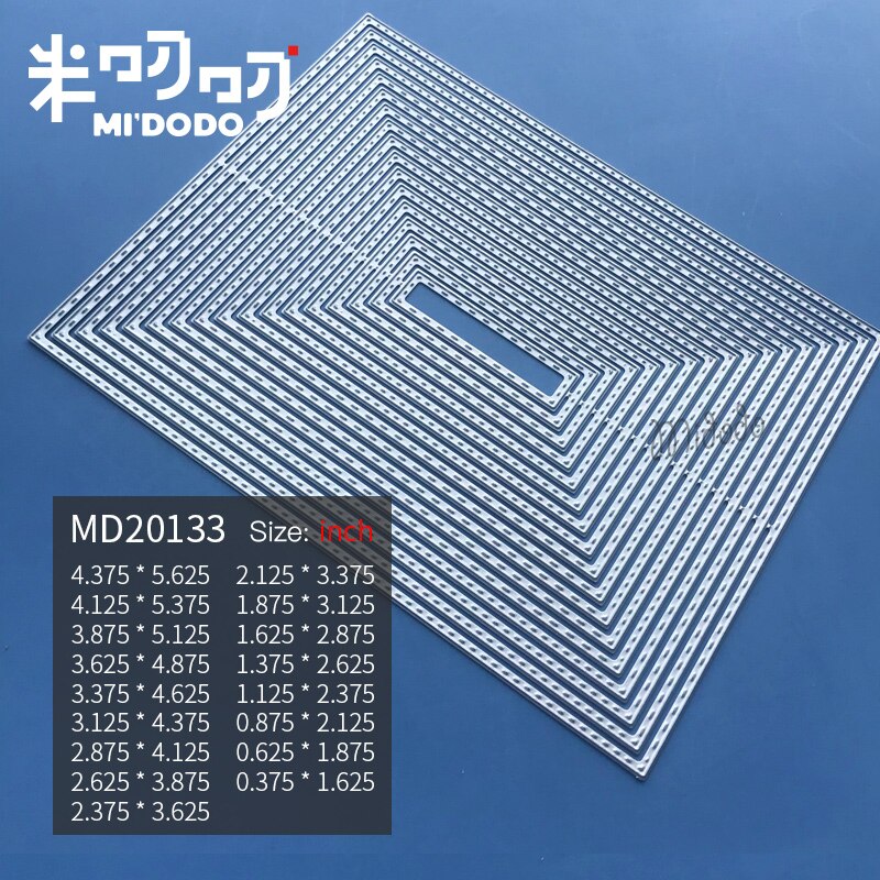 Basic Frame Cutting Dies for Scrapbooking Card Making Midodo Metal Cutting Dies: MD20133