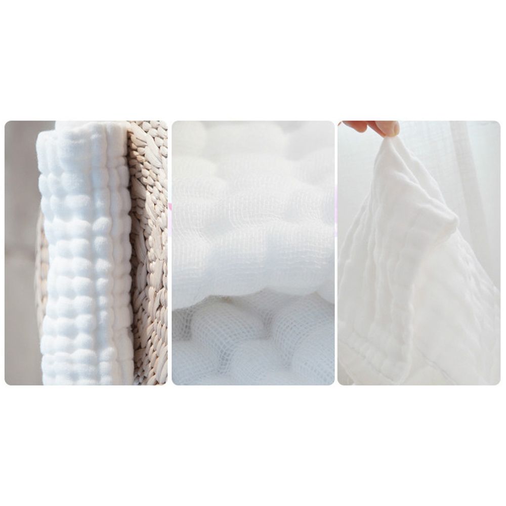 Toalla de baño suave y cómoda para bebé, paño de alimentación de baño, Natural e inofensivo, 26x26cm
