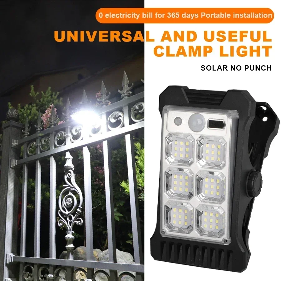 Ip65 solcellsvägglampor korridorbelysning utan installationsklämma solcellslampa för människor utomhusgård automatisk lampa nattlampa