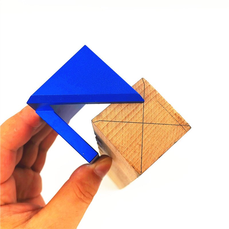 45 graden Hoek Lijn Tekening Houtbewerking Gereedschap Juiste Lijn Tekening Ronde Center Lijn Scribe Gauge voor Timmerman