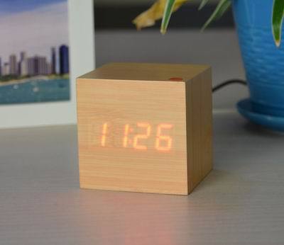 FiBiSonic Upgrade LED Alarm Clock,despertador Temperature Sounds Control LED display desktop Digital table clocks