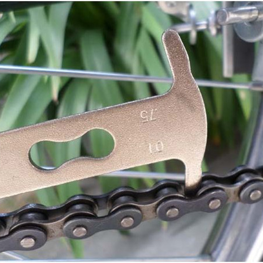 1pc cykel kedja slitage indikator bergsväg mtb cykel checker kit multifunktionella tillbehör reparationsverktyg