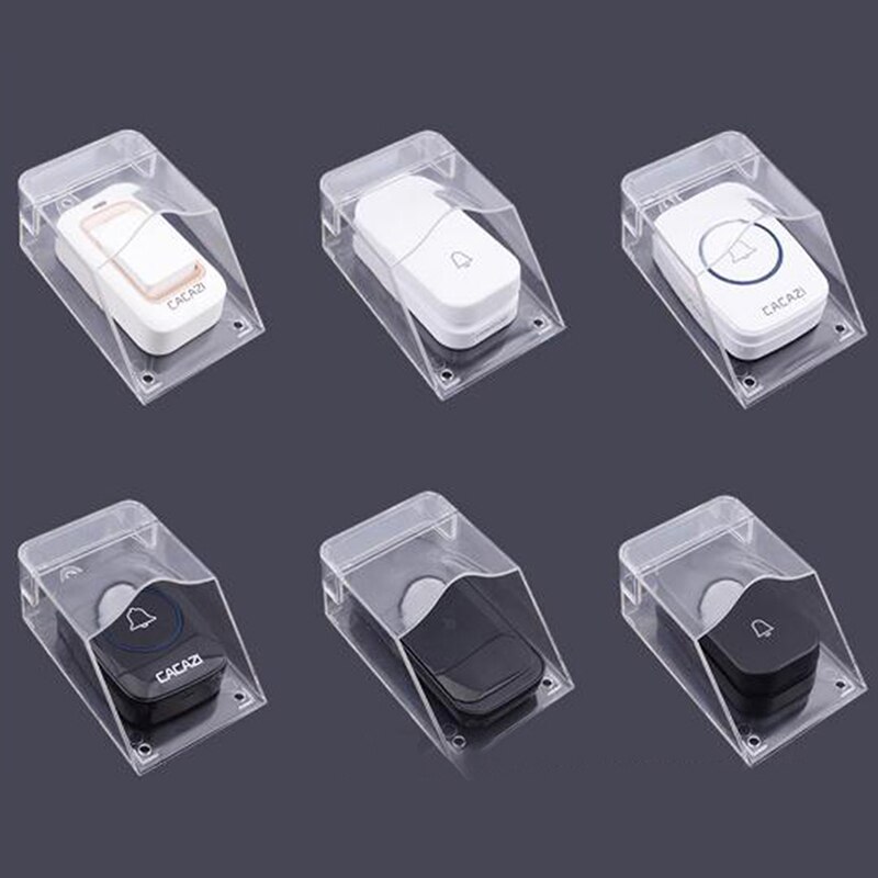1PC transparent Türklingel Abdeckung Wasserdicht Hause Tür Glocke draussen Regen Abdeckung
