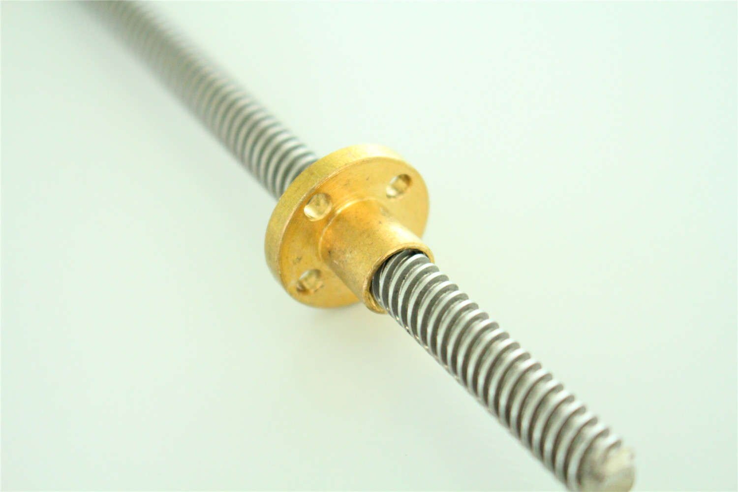 T8 Lead Screw OD 8mm Pitch 2mm Lead 4mm 100 150 200 300 350 400 500 600 1000 1200 mm with Brass Nut For CNC 3D Printer