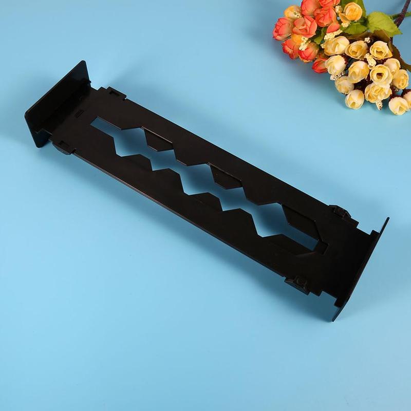 Plast justerbare skuffeavdelere organisering uttrekkbar flerbrukstavle stretch kjøkken kontorskillevegg gjør det selv oppbevaring  l8 a 3: Svart