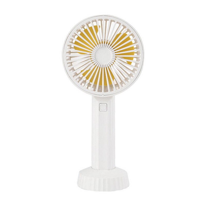 Ventilateur personnel Rechargeable portatif d'usb de ventilateur tenu dans la main avec 3 vitesses réglables: white