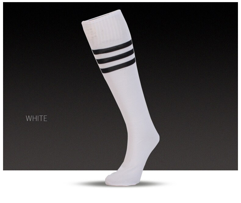 Męskie skarpety sportowe damskie pończochy pasiaste skarpety uciskowe długa piłka nożna nad podkolanówki Livraison gratiite Hurt: BF0120