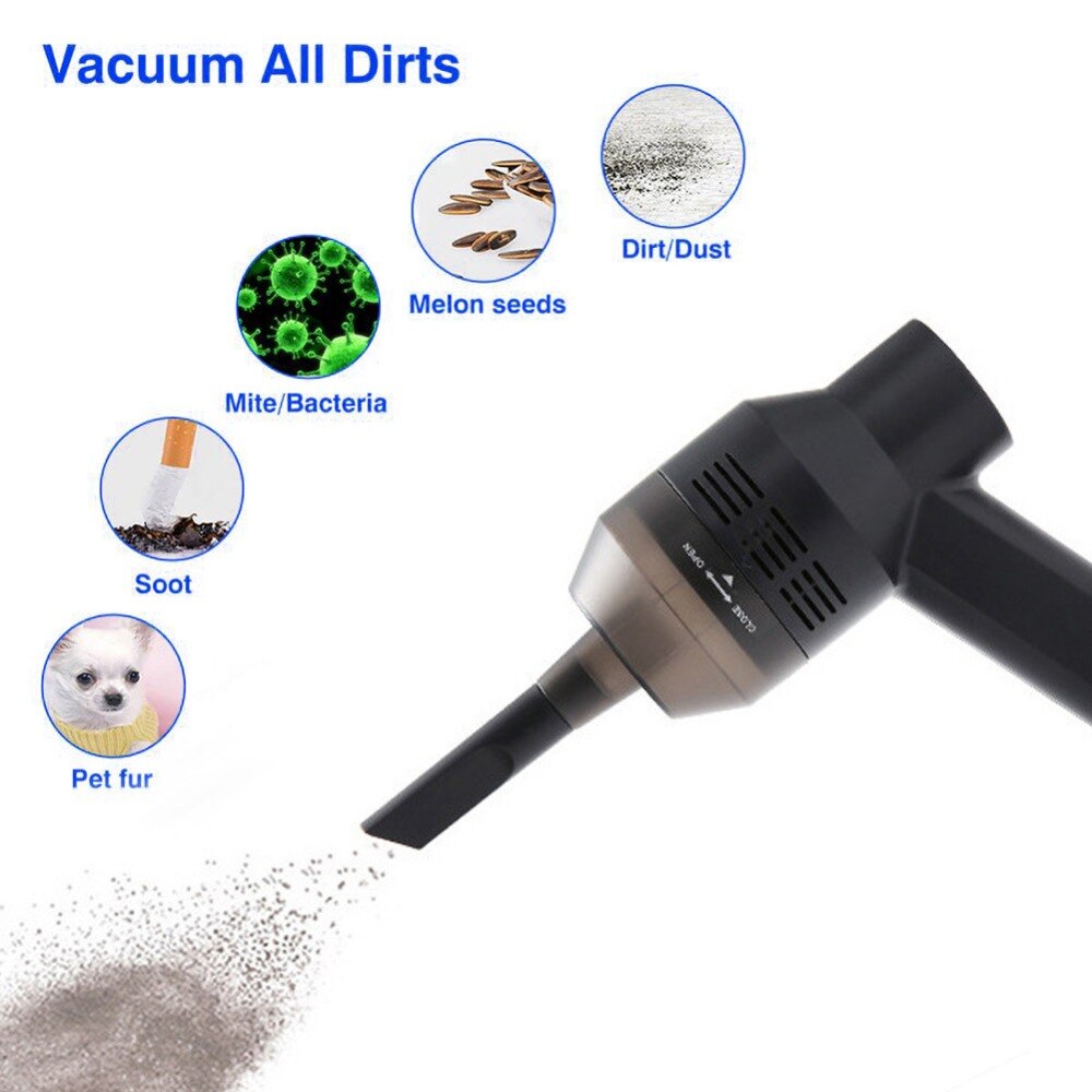 Portable Handheld Wireless Mini Vacuum Cleaner Car Interior Corner Gap Cleaner Cleaning Tool Dust Suction Remover