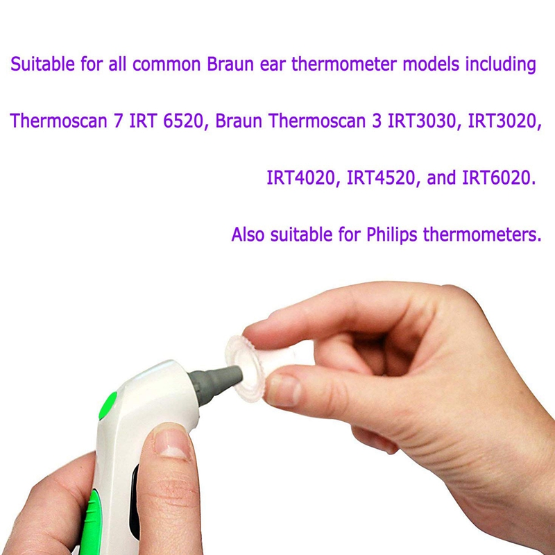 200 zählt Ohr Thermometer Sonde Deckt/Nachfüllung Kappen/Objektiv Filter für Alle Braun Thermo Modelle und Andere Arten von Digital Ther