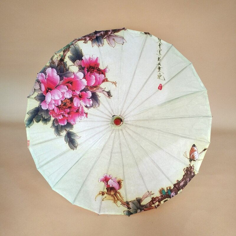 Parapluie en papier huilé, tissu de soie, vêtements chinois pour hommes et femmes (51-63),: 61